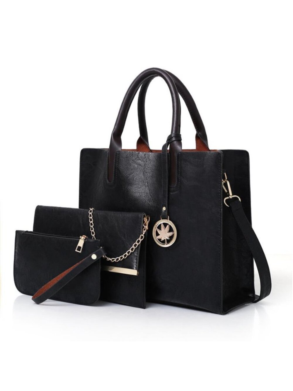 NET Set of 3 Women's Bags - Includes a Tote Crossbody Bag, And a Coin Purse